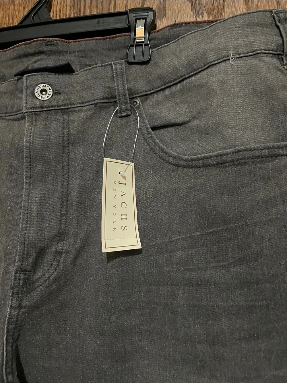 Slim Grey Stretch Men's Jeans - Modern Tapered Fit